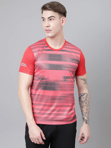 180 GSM Micro PP Men's Training T-Shirt Sublimation Print Multi Color