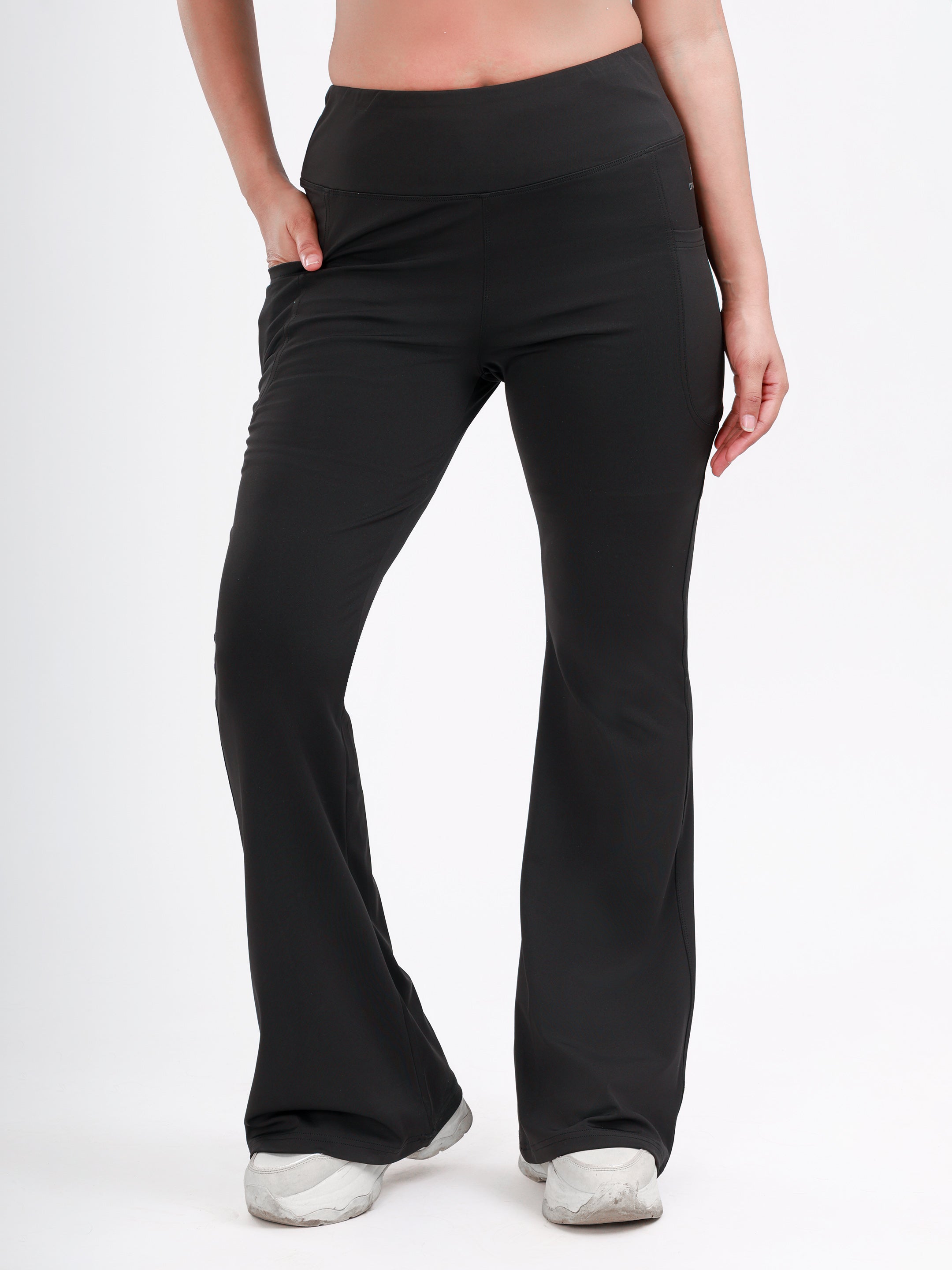 Dpassion Sculpt Flare Yoga Pants with Pocket – Performance Activewear