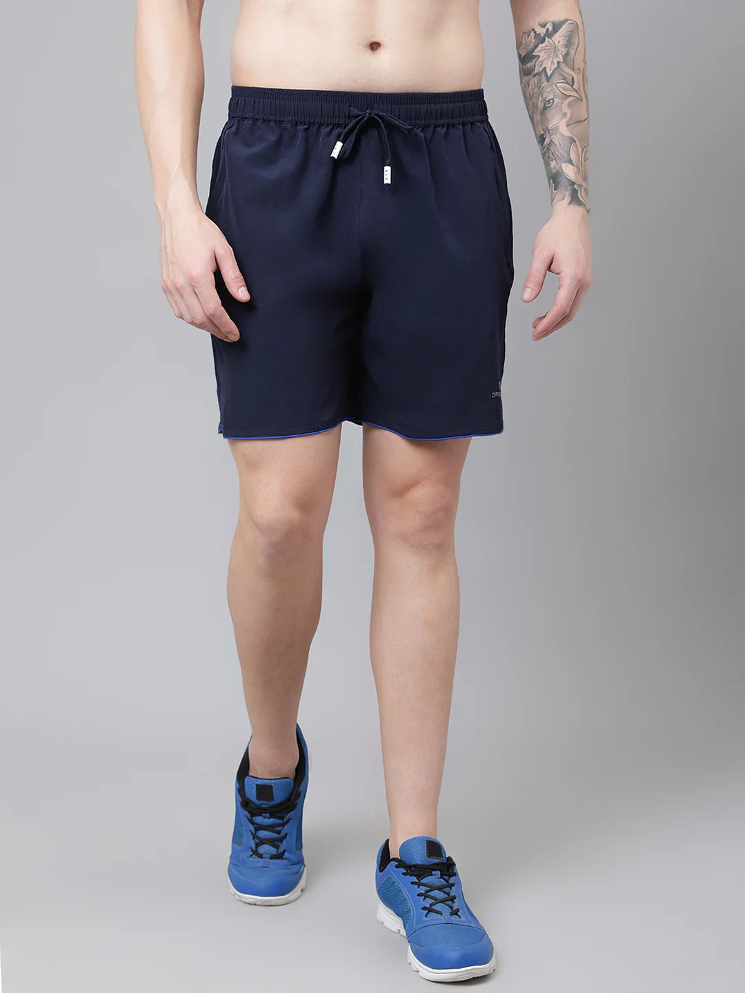 Dpassion Velocity Edge Training Shorts Navy Blue Performance Fit - Dpassion