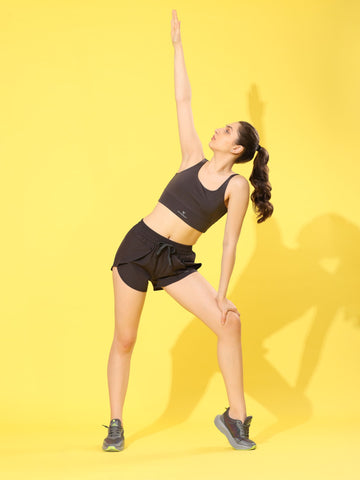 Dpassion Women Sculpt Sports Bra & Training Shorts Activewear Set - Dpassion