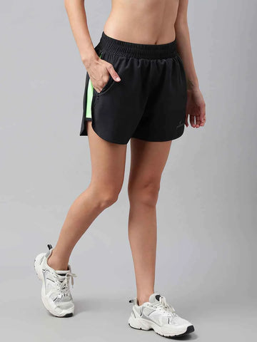 Dpassion Women’s Performance Training Shorts with Zip Pocket