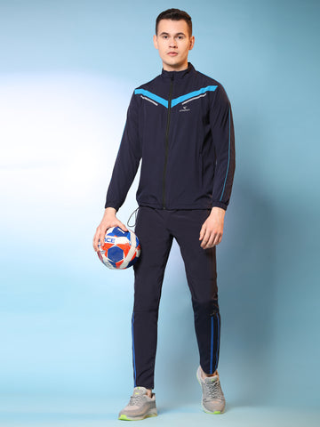 Colourblocked Polyester Regular fit Track Suit for Men