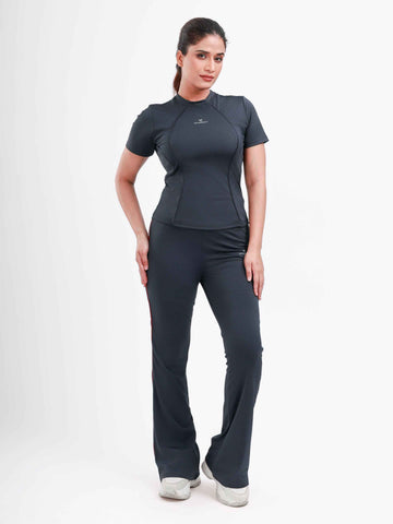 Dpassion Sculpt Flow Performance Co-Ord Set – Charcoal Activewear
