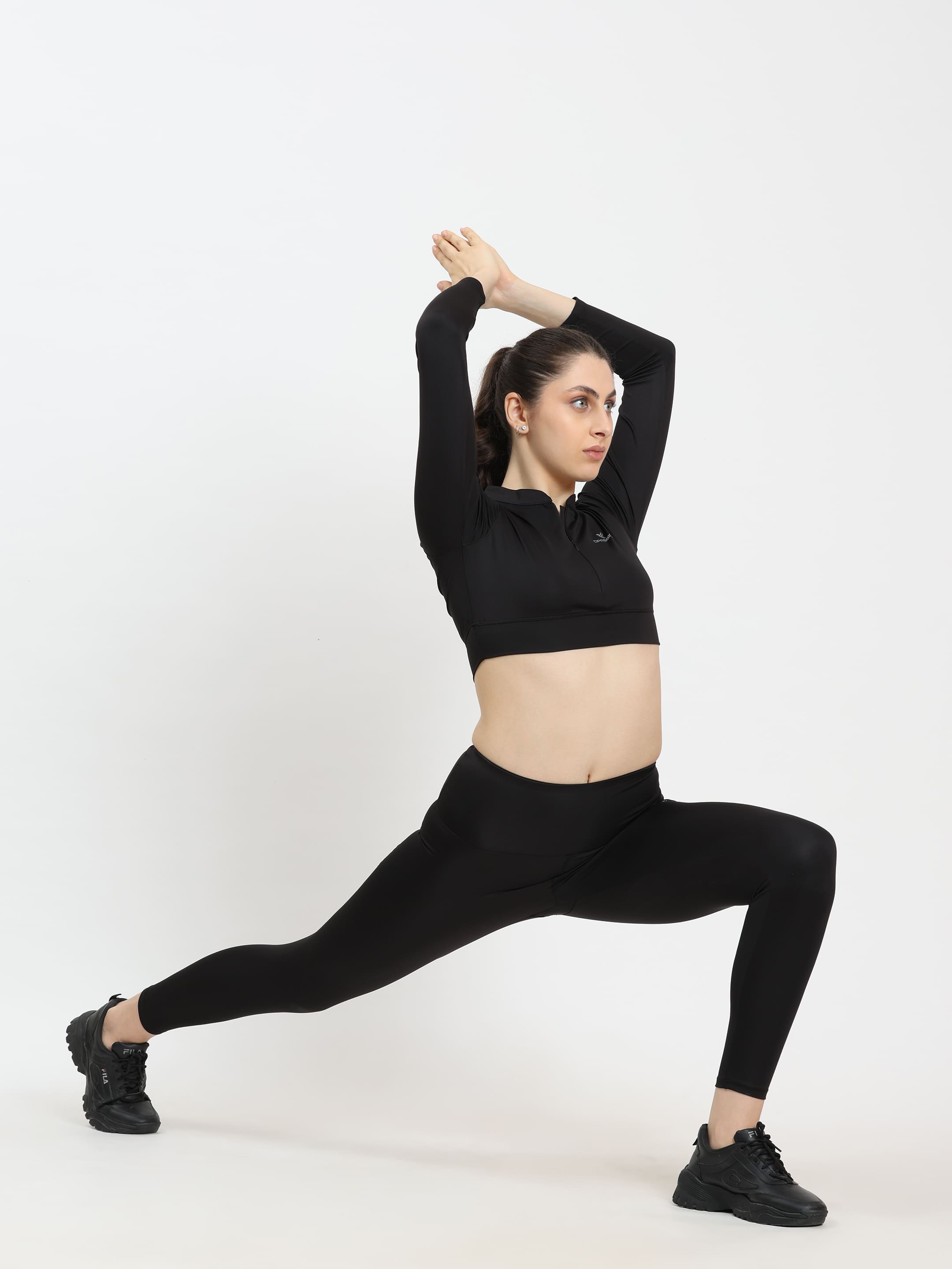 Dpassion CoreMotion Performance Co-Ord Set – Black Training Activewear - Dpassion