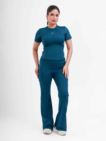 Dpassion ElevateFlow Performance T-Shirt & Flare Pants Set