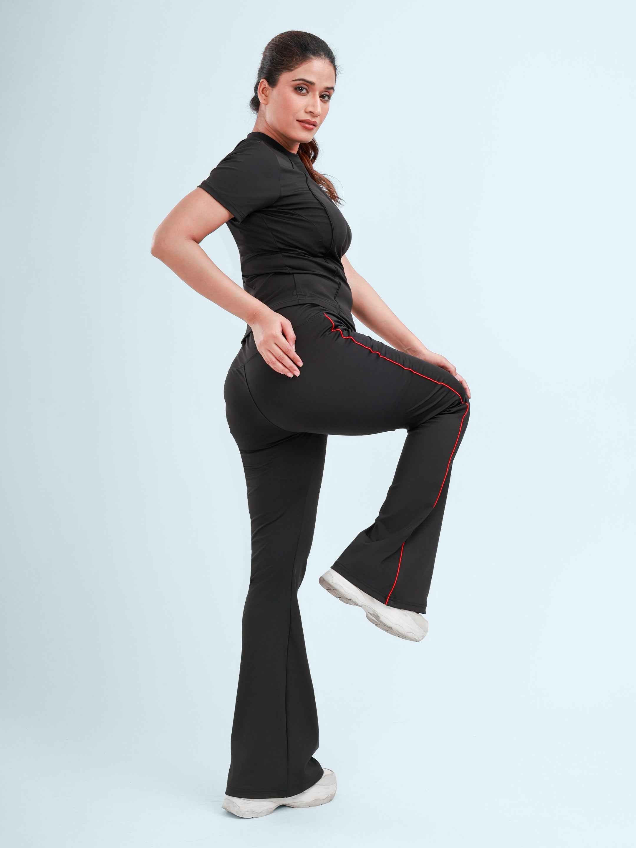 Dpassion FlowStrike Performance Co-Ord Set – Black Activewear