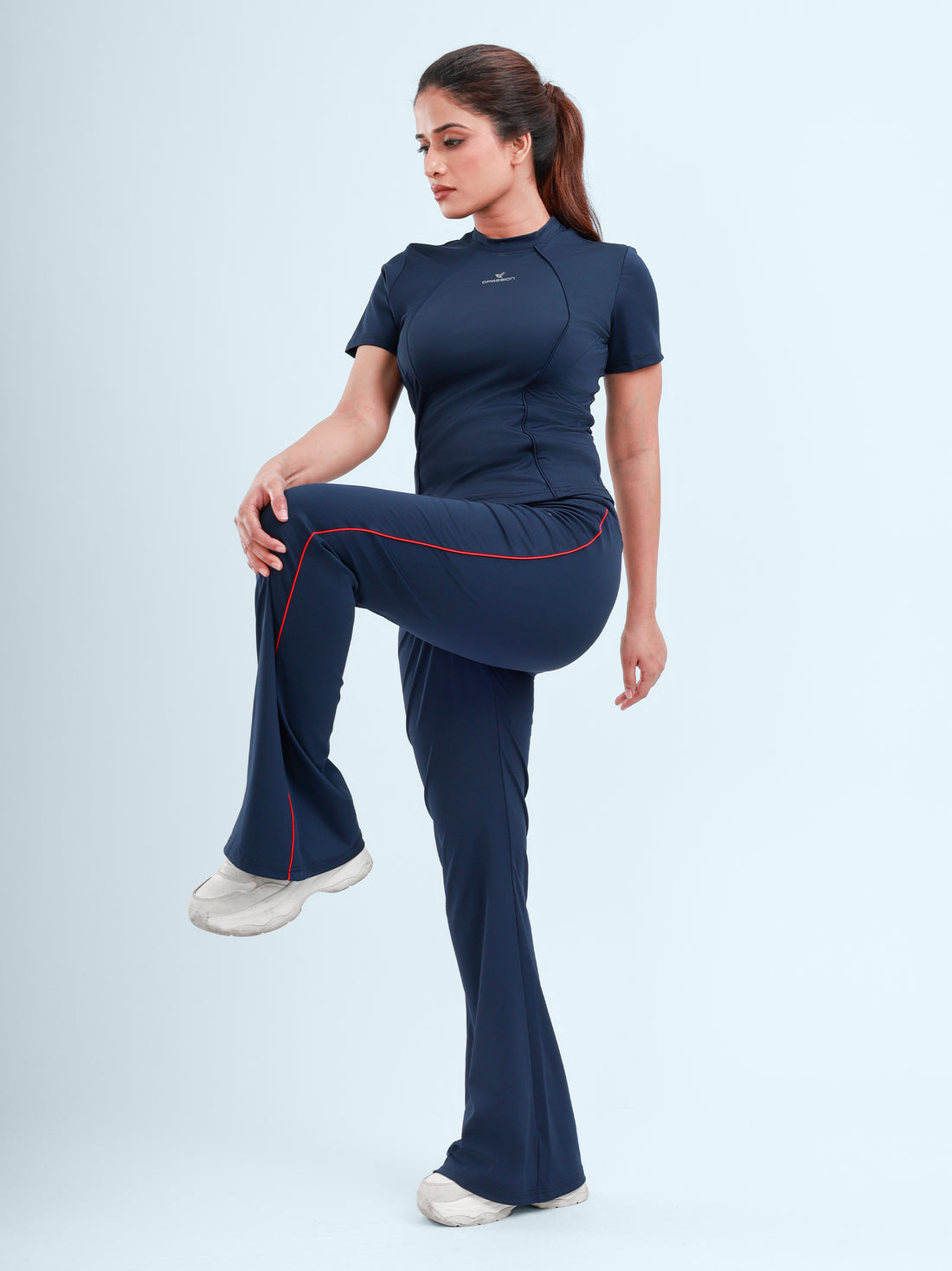 Dpassion FlowStrike Performance Co-Ord Set – Navy Blue Activewear