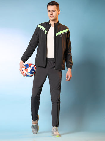 Colourblocked Polyester Regular fit Track Suit for Men