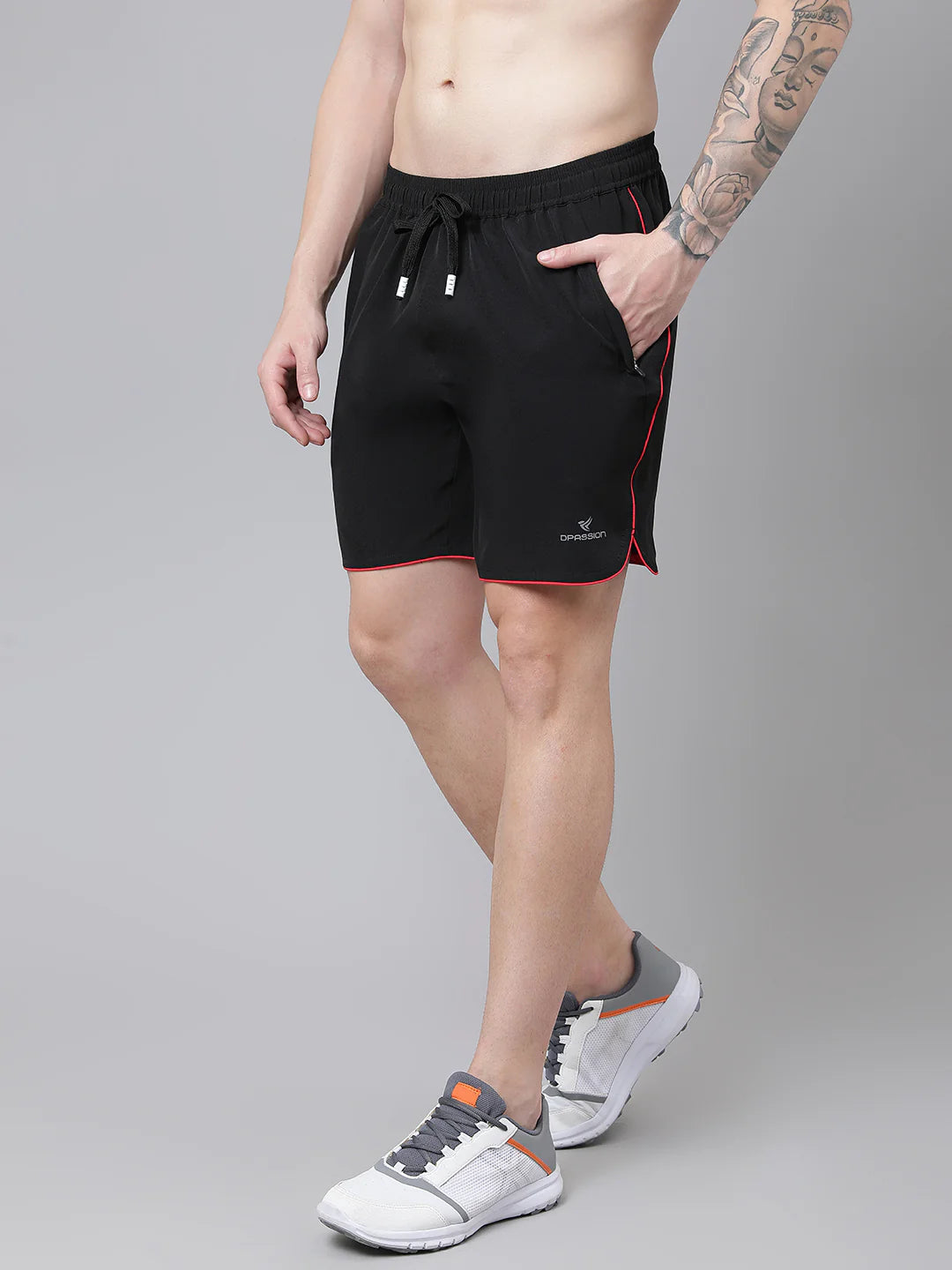 NS Lycra 150 GSM Men Piping Shorts