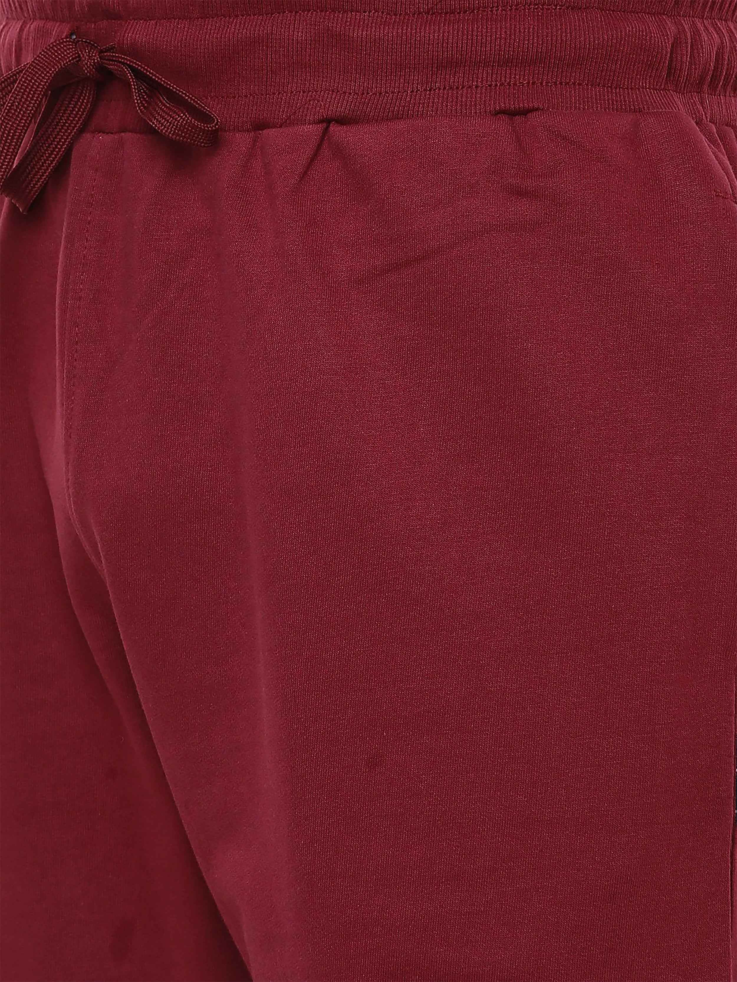 Dpassion Men Training Shorts Maroon Performance Gym Activewear