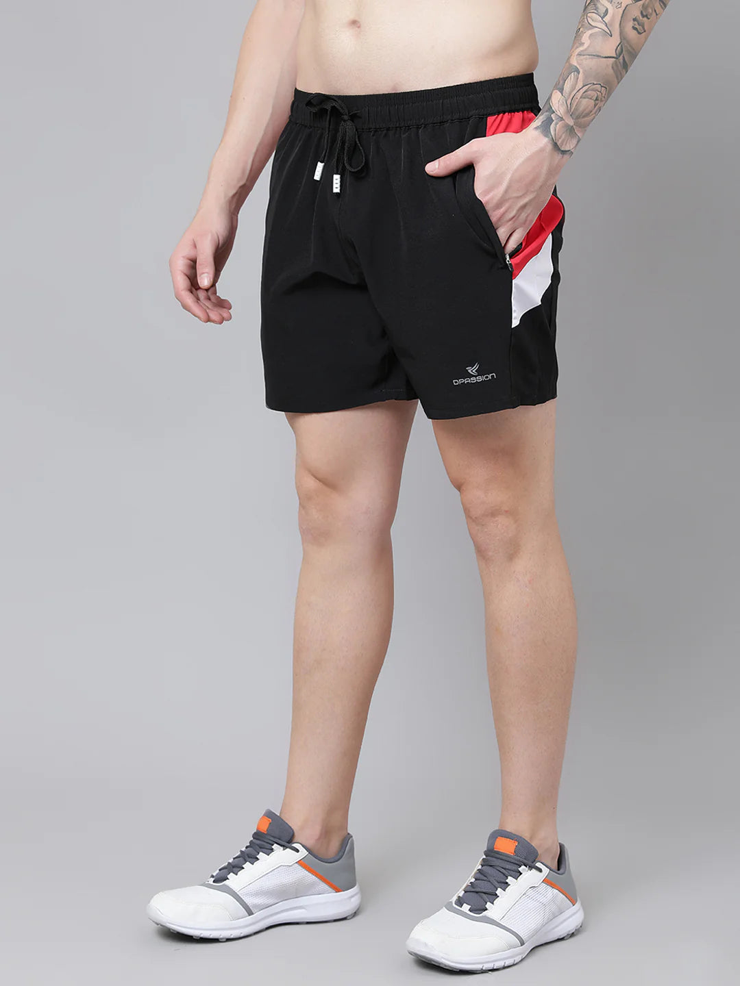 NS Lycra 150 GSM Men Colourblocked Shorts
