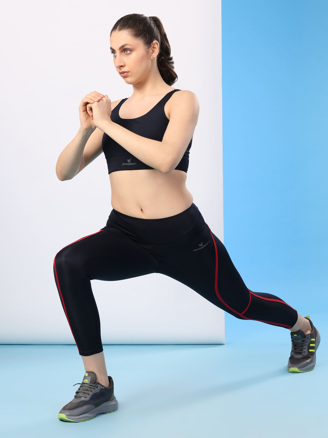 Dpassion PowerForm Sculpt Sports Bra Leggings Set Navy