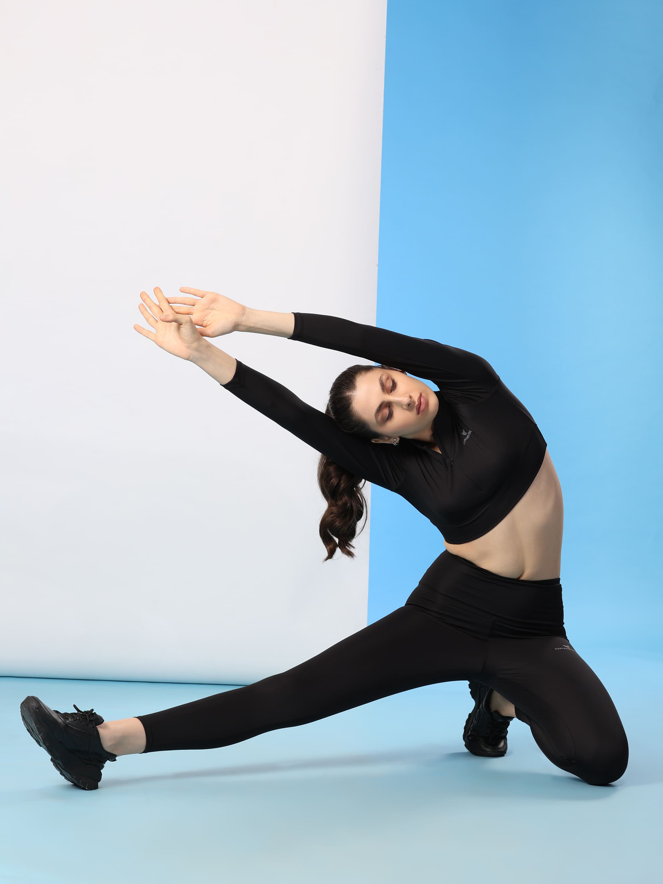 Dpassion CoreMotion Performance Co-Ord Set – Black Training Activewear - Dpassion