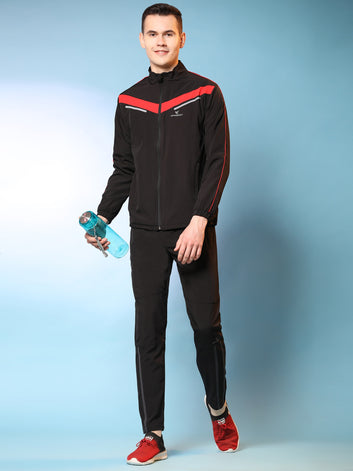 Colourblocked Polyester Regular fit Track Suit for Men