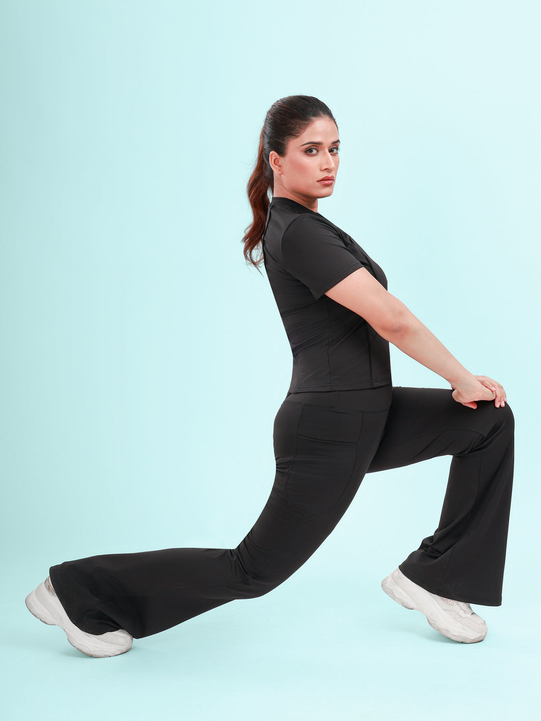 Dpassion ElevateCore Performance T-Shirt & Flare Pants Set