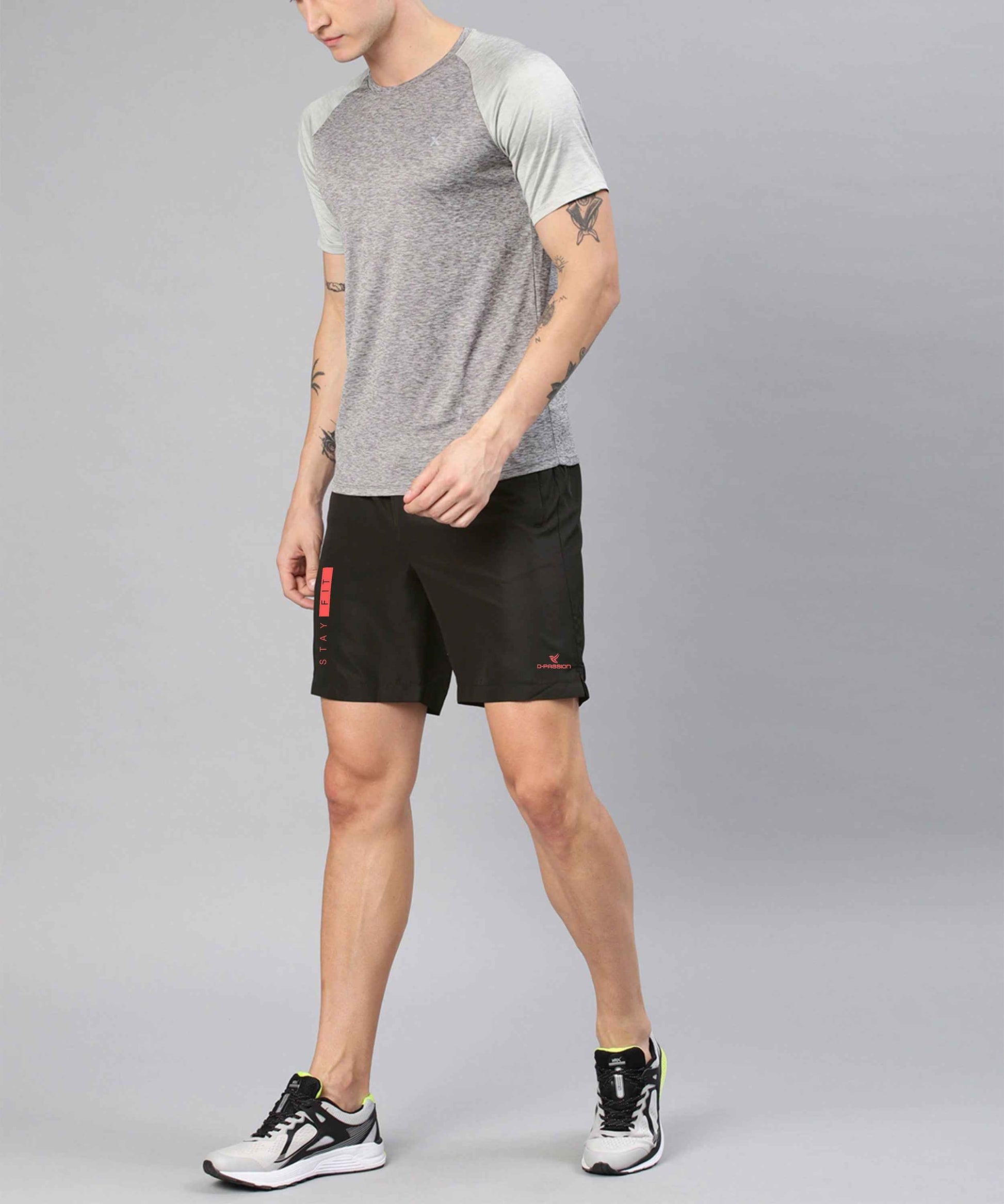 Dpassion Stay Fit Performance Training Shorts – Black Activewear
