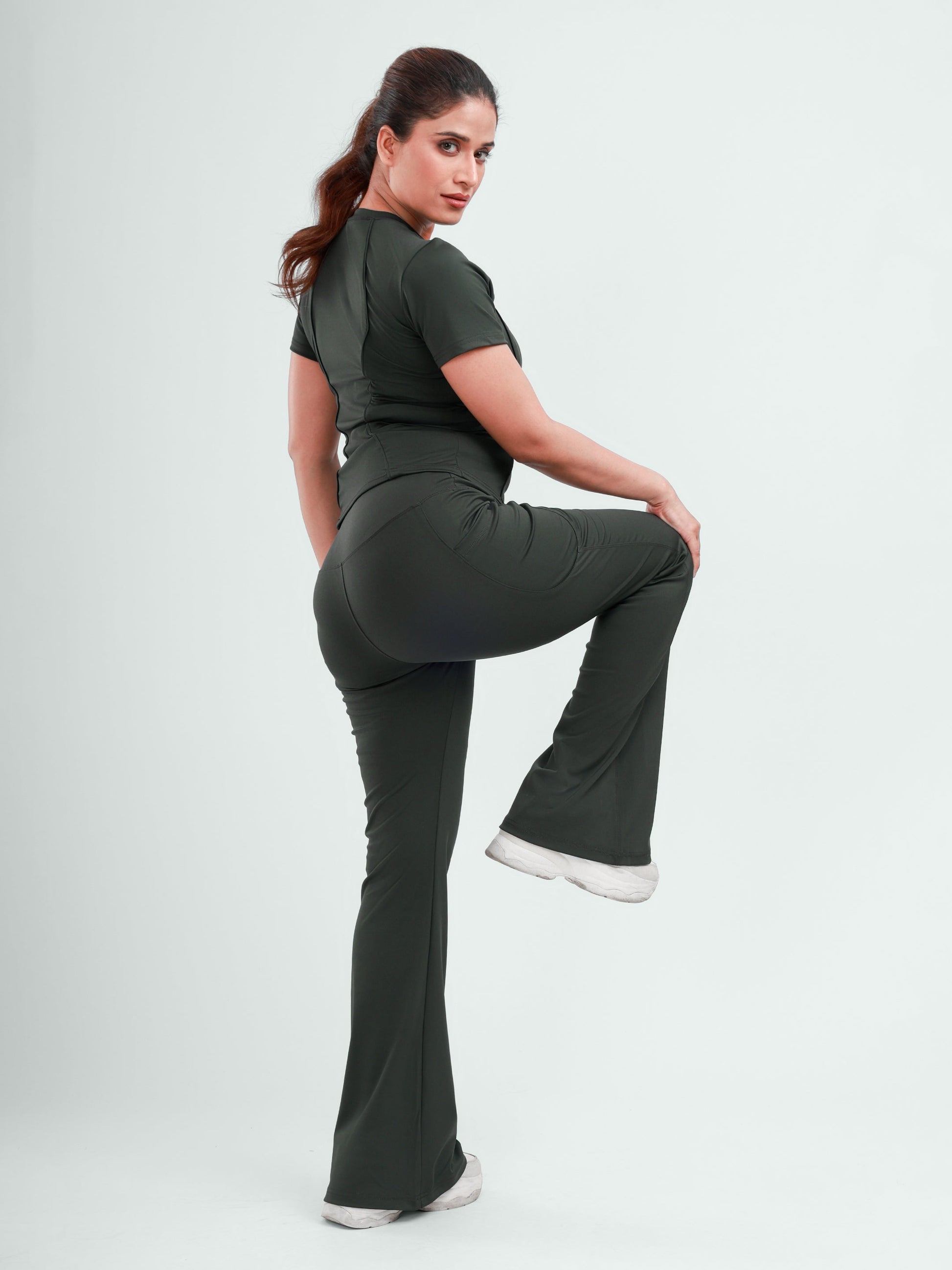Dpassion AeroFlex Performance T-Shirt & Flare Pants Set