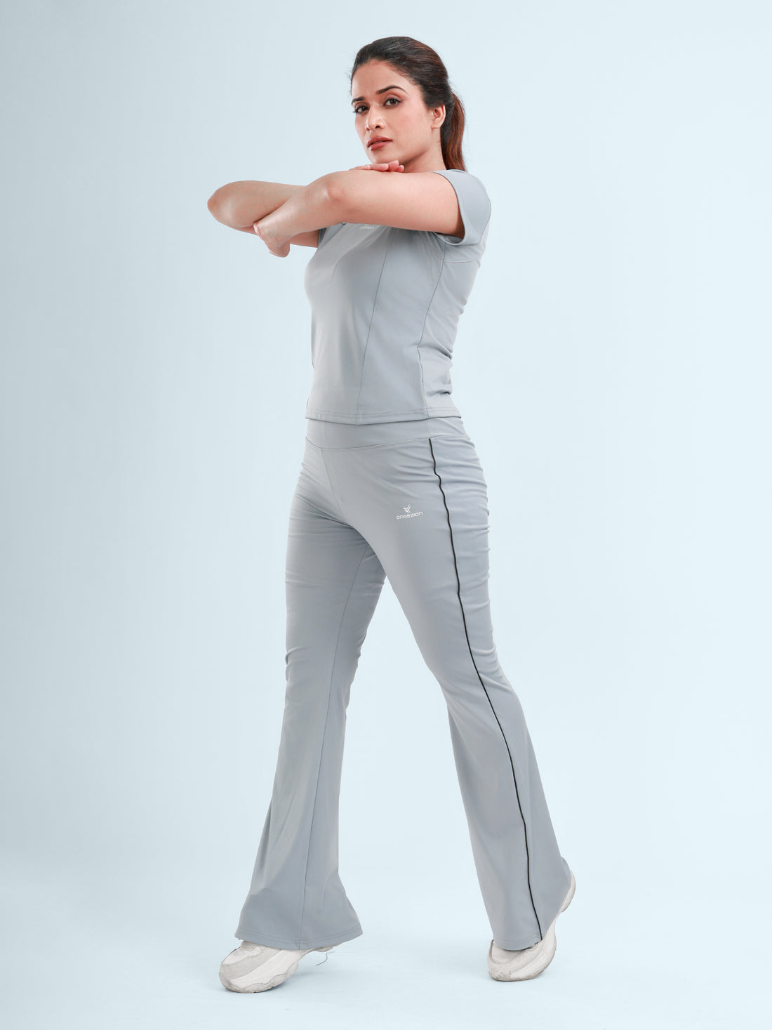 Dpassion FlowEase Performance Co-Ord Set – Grey Activewear