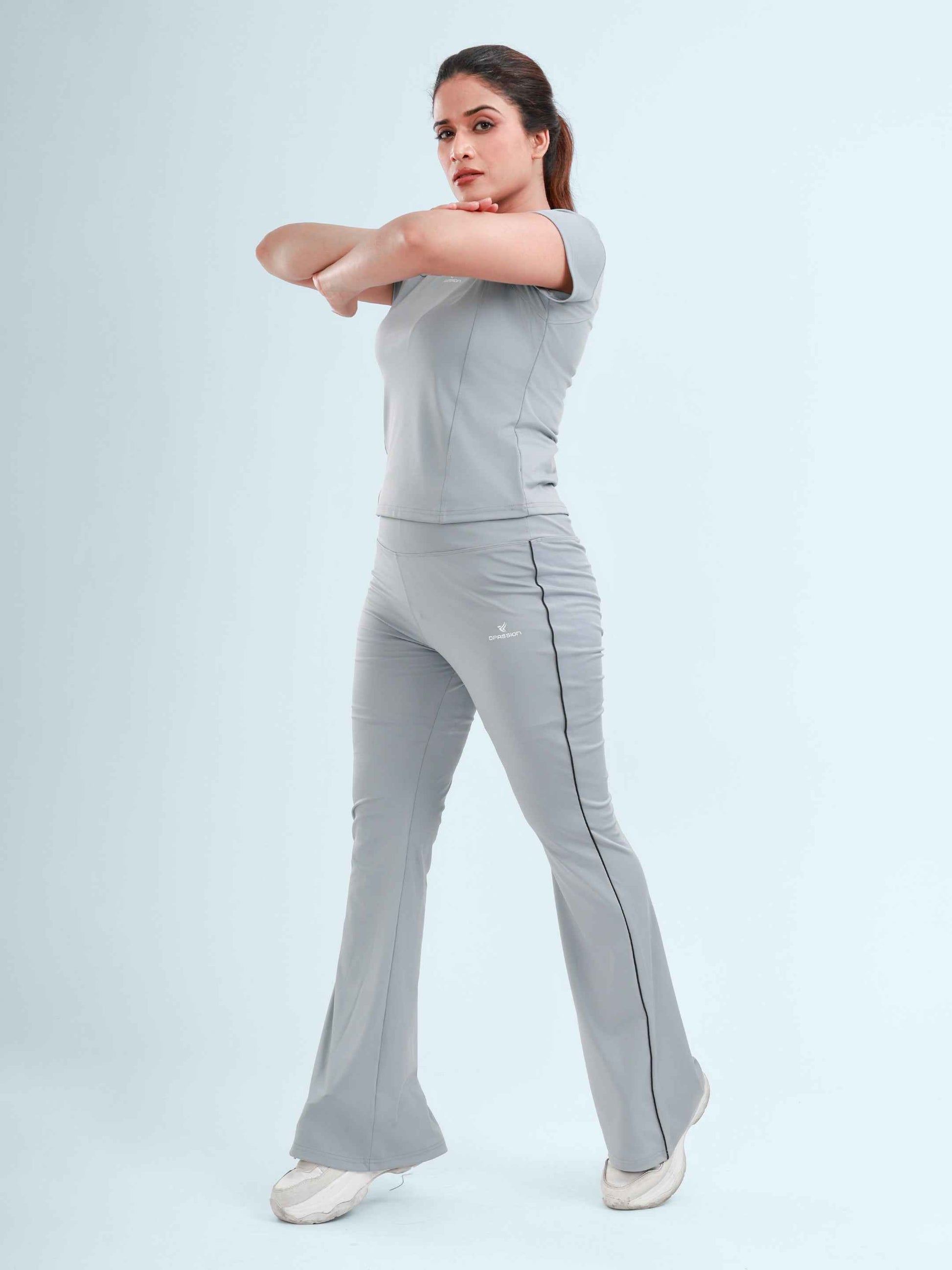 Dpassion FlowEase Performance Co-Ord Set – Grey Activewear
