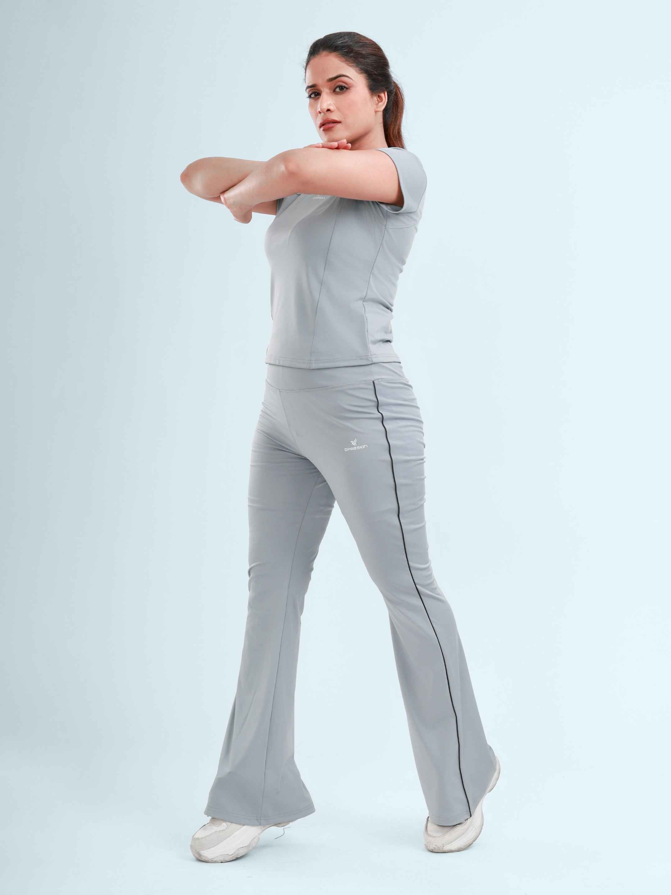 Dpassion FlowEase Performance Co-Ord Set – Grey Activewear