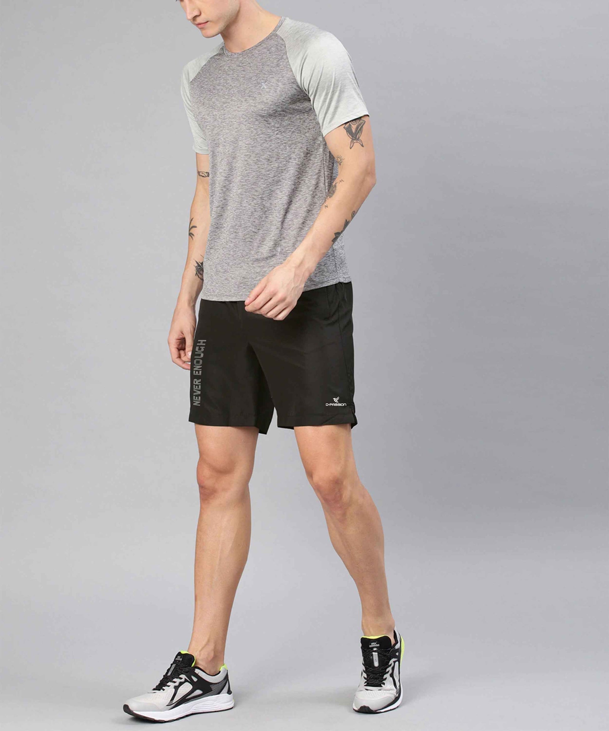 Dpassion Never Enough Performance Training Shorts – Black Activewear