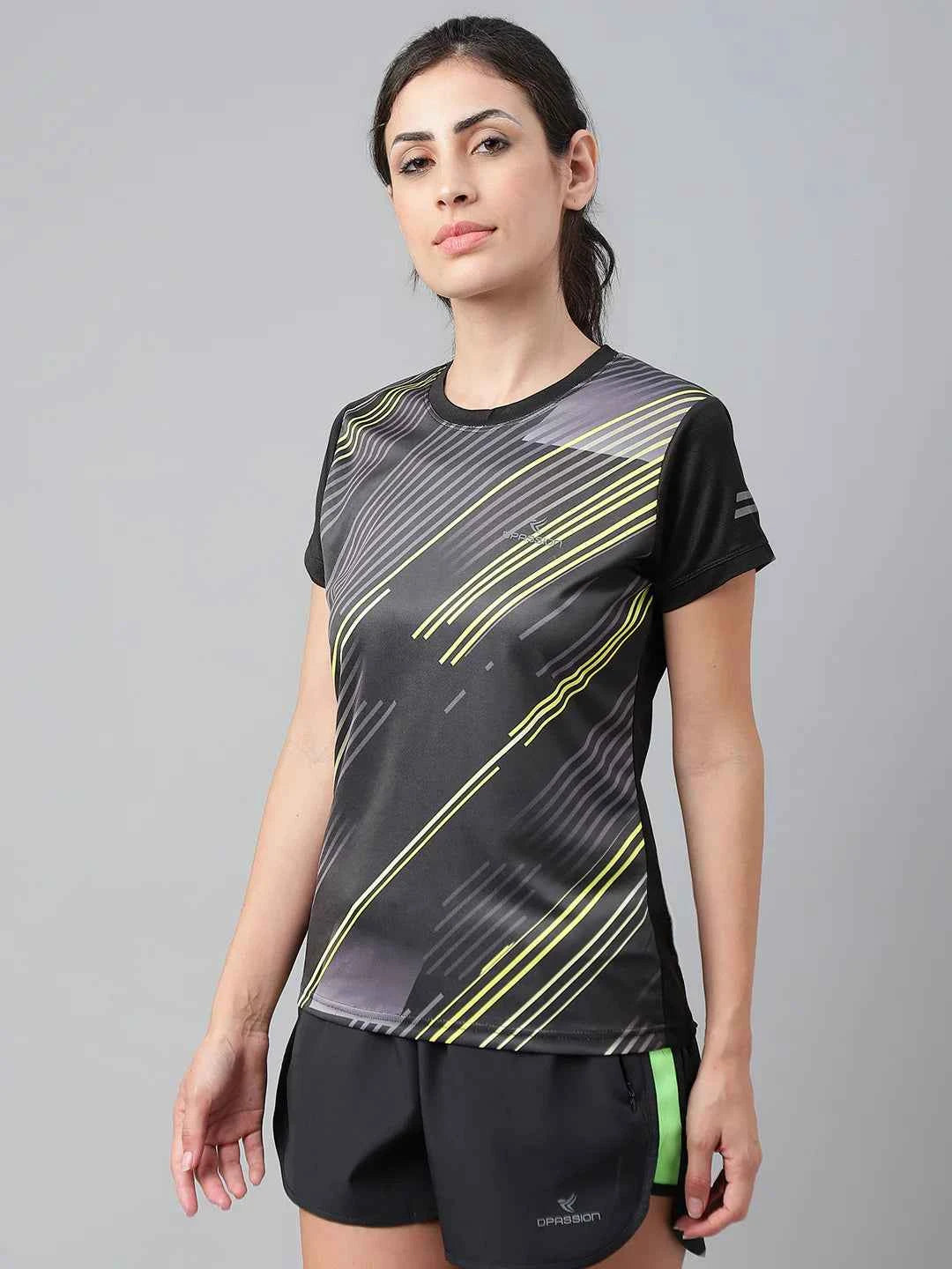 Dpassion Women Neon Rush Performance T-Shirt