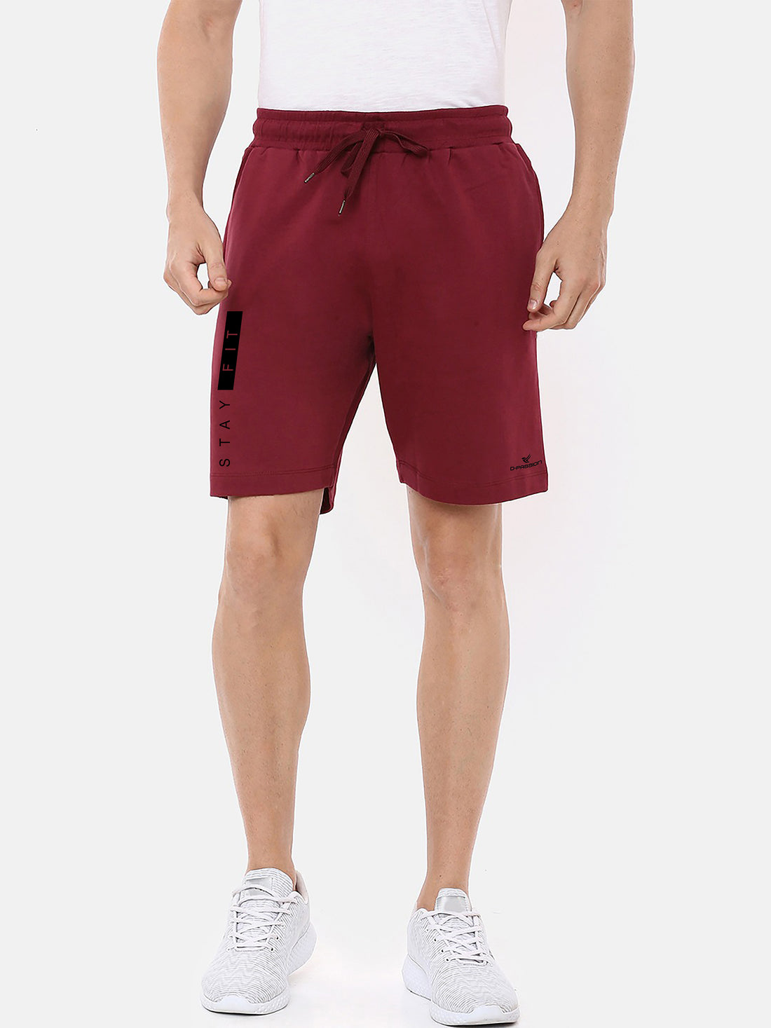 Dpassion Stay Fit Premium Training Shorts – Maroon Activewear