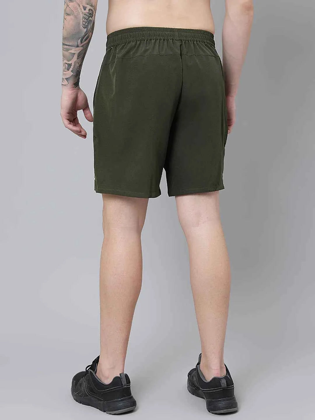 Dpassion Core Essential Training Shorts – Olive Green Performance Activewear