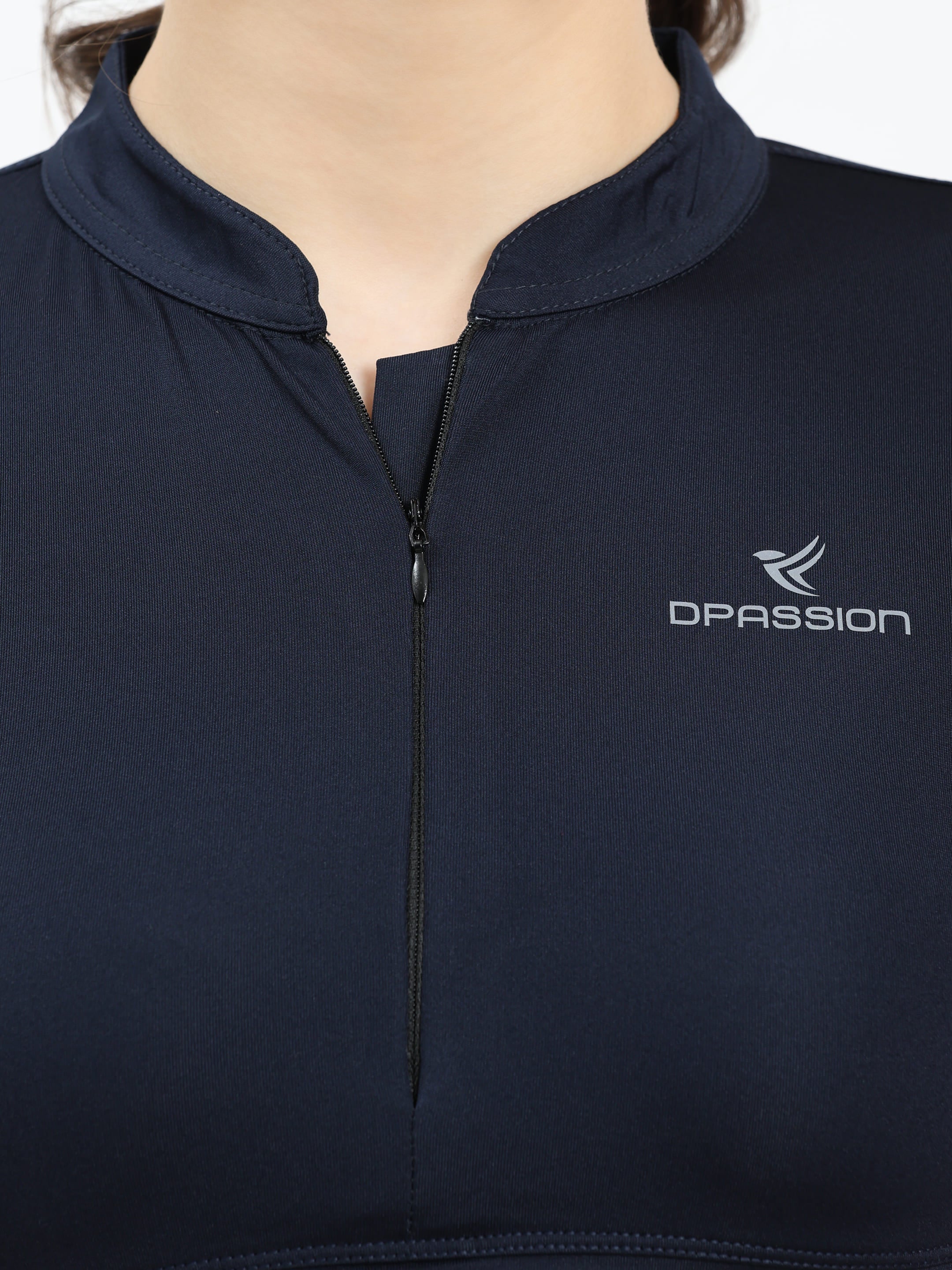 Dpassion SculptFlex Zip Co-Ord Set – Navy Blue Activewear