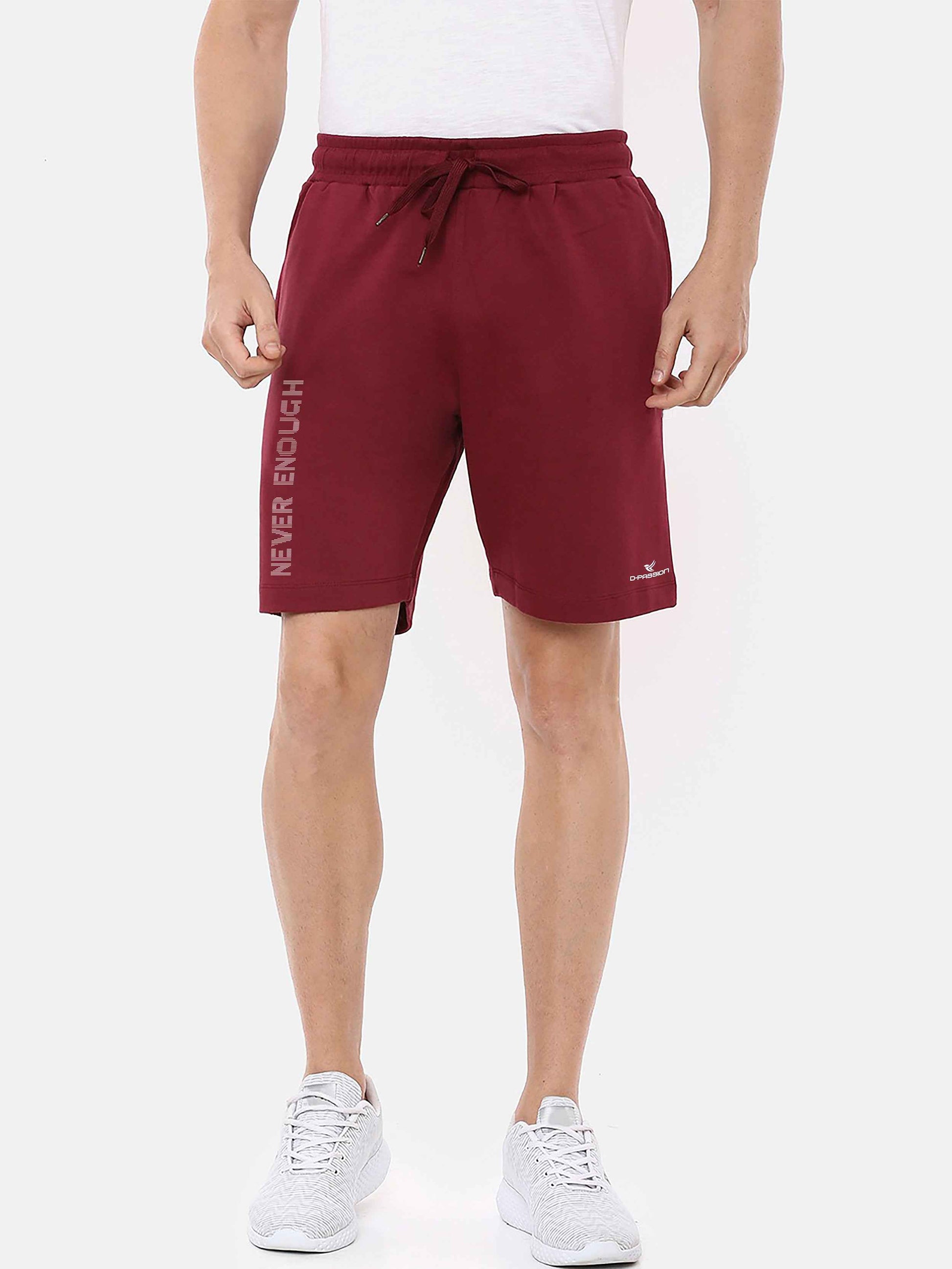 Dpassion Never Enough Premium Training Shorts – Maroon Activewear