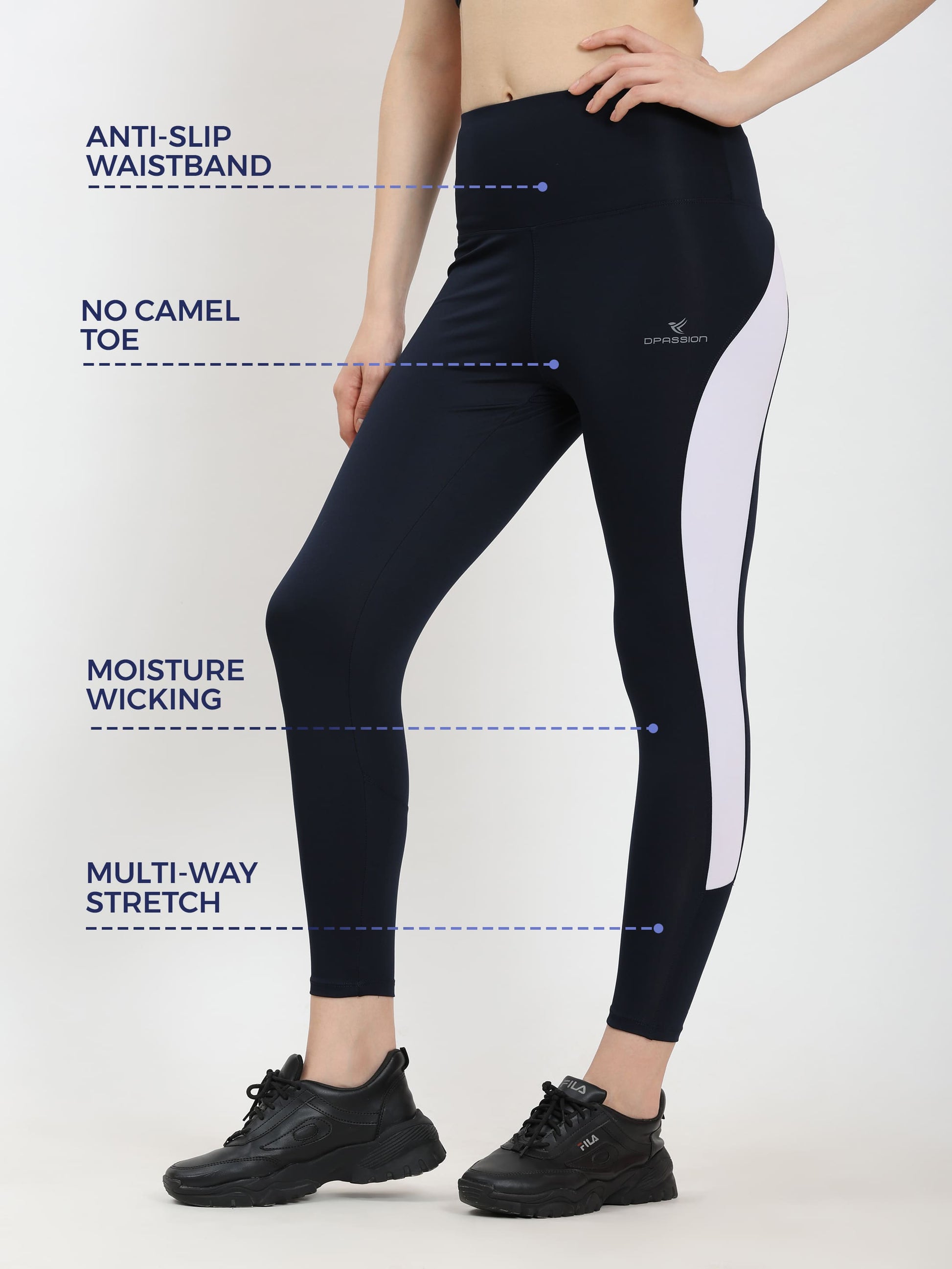 Dpassion SculptCore Sports Bra & Leggings Set – Black Activewear - Dpassion