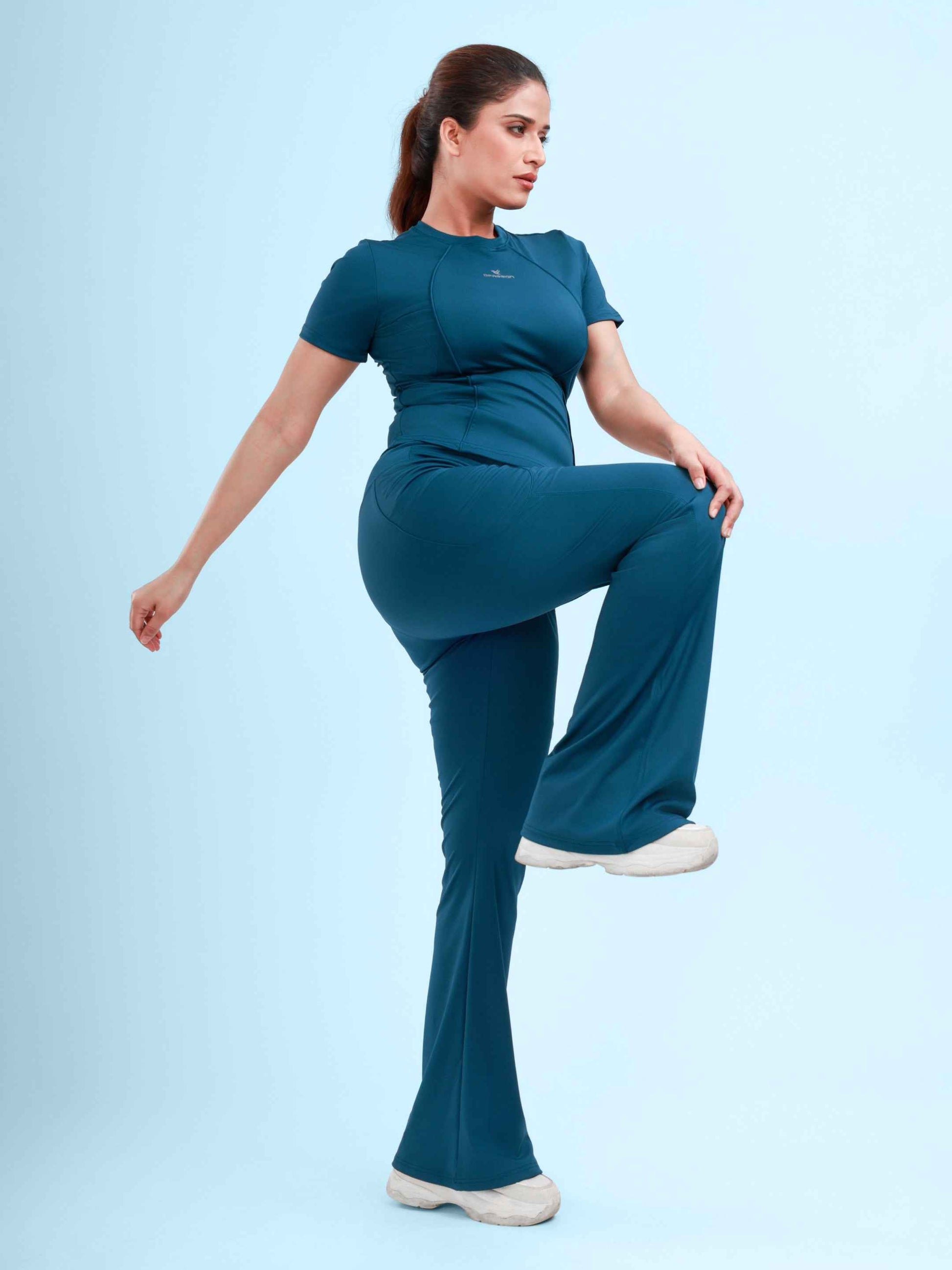 Dpassion ElevateFlow Performance T-Shirt & Flare Pants Set