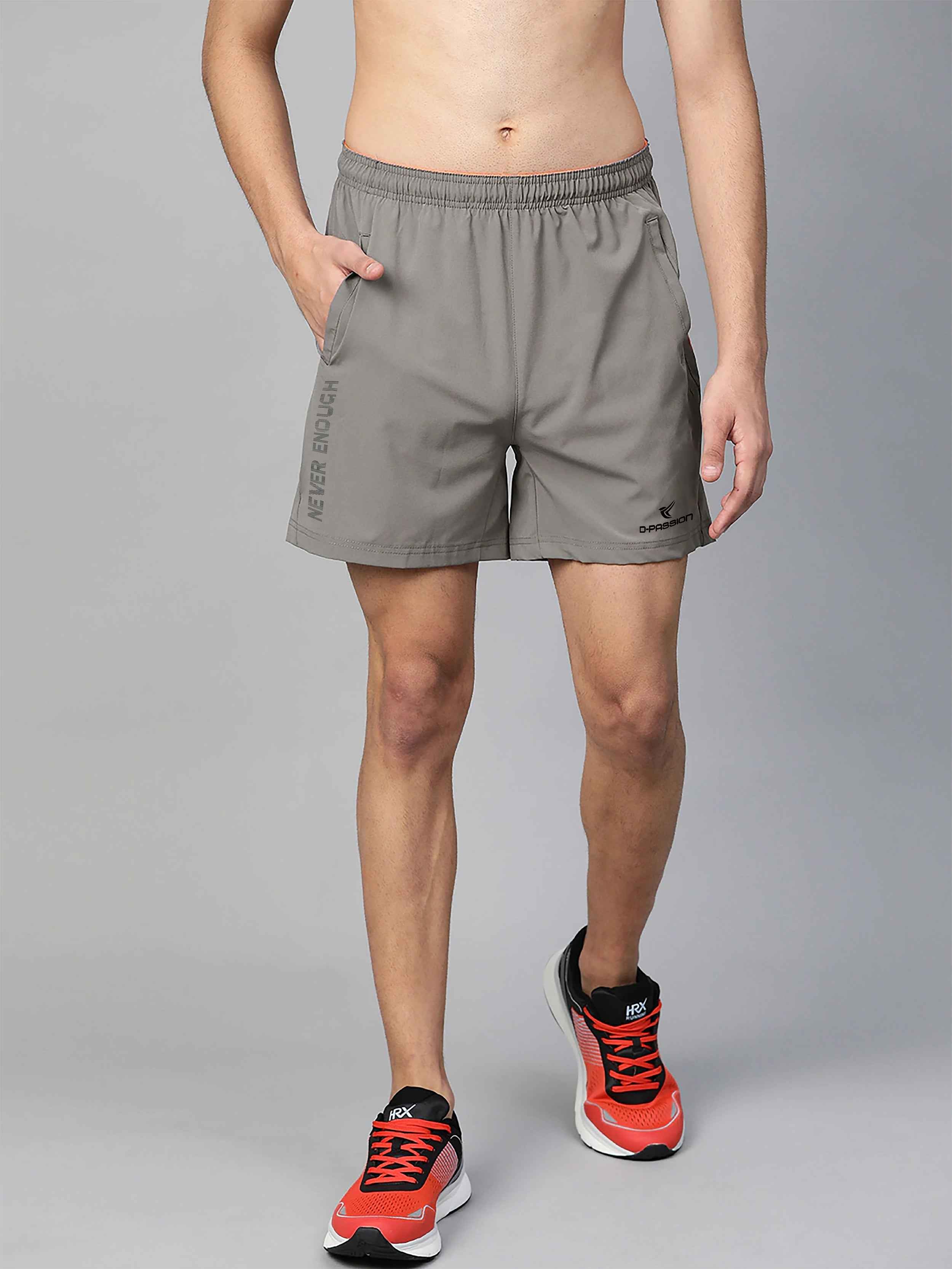 Dpassion Never Enough Performance Training Shorts – Grey Activewear