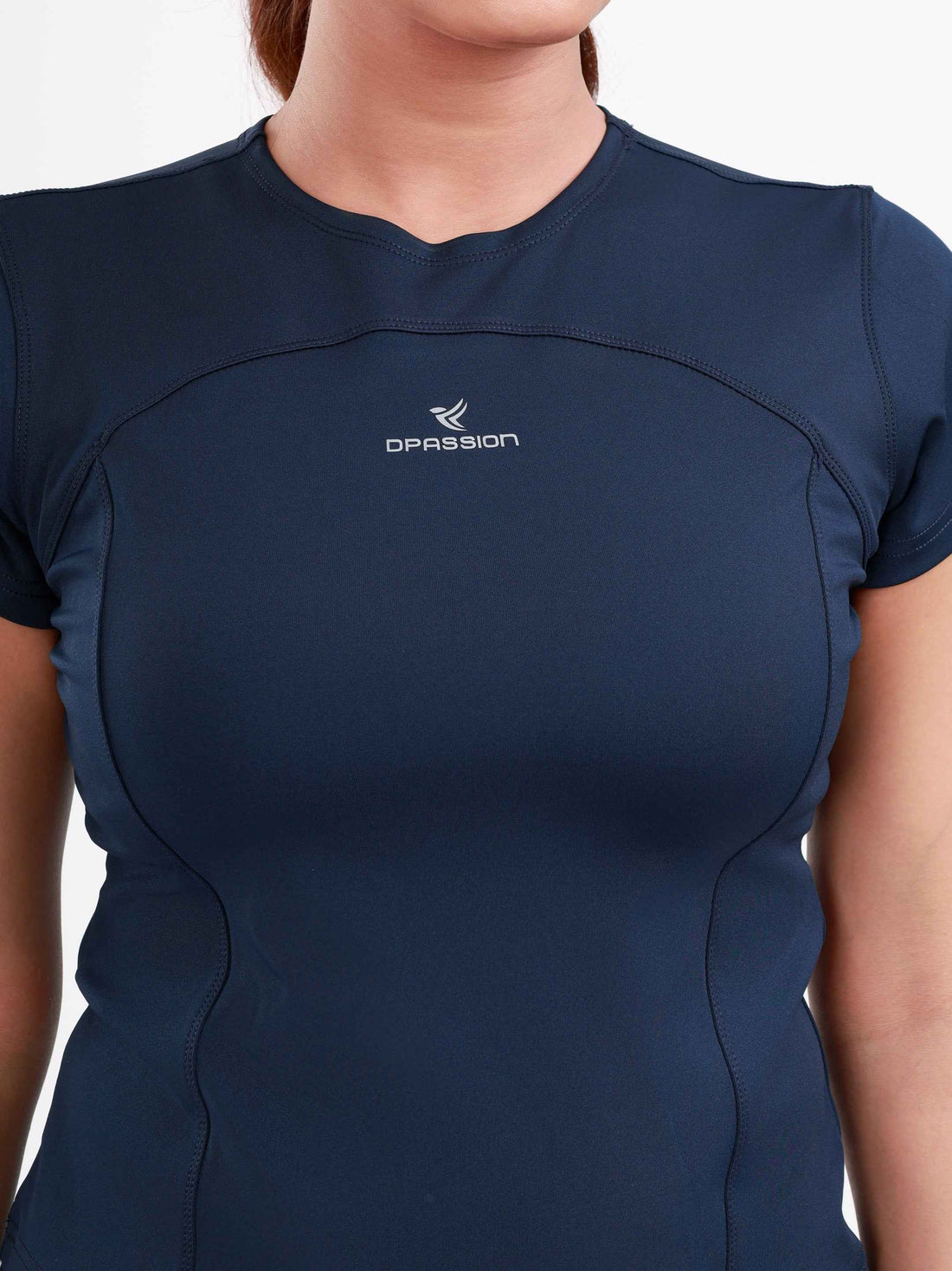 Dpassion SculptFit Core Performance Tee Womens Navy Activewear