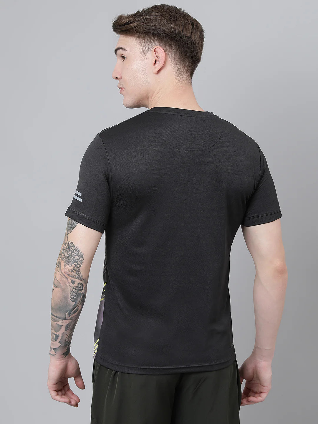 180 GSM Micro PP Men's Training T-Shirt Sublimation Print Multi Color