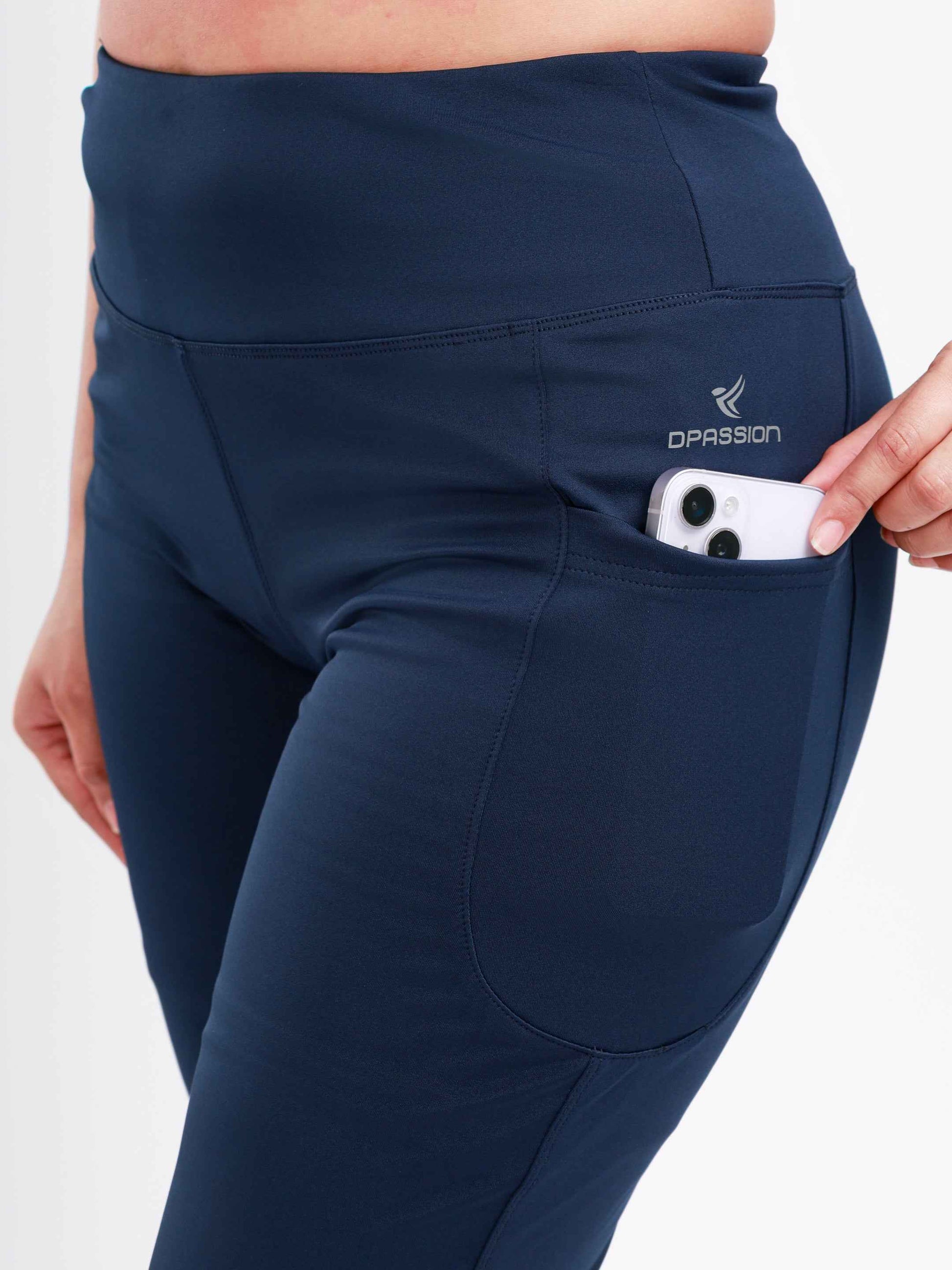 Dpassion Sculpt Flare Pants Navy High Waist Activewear