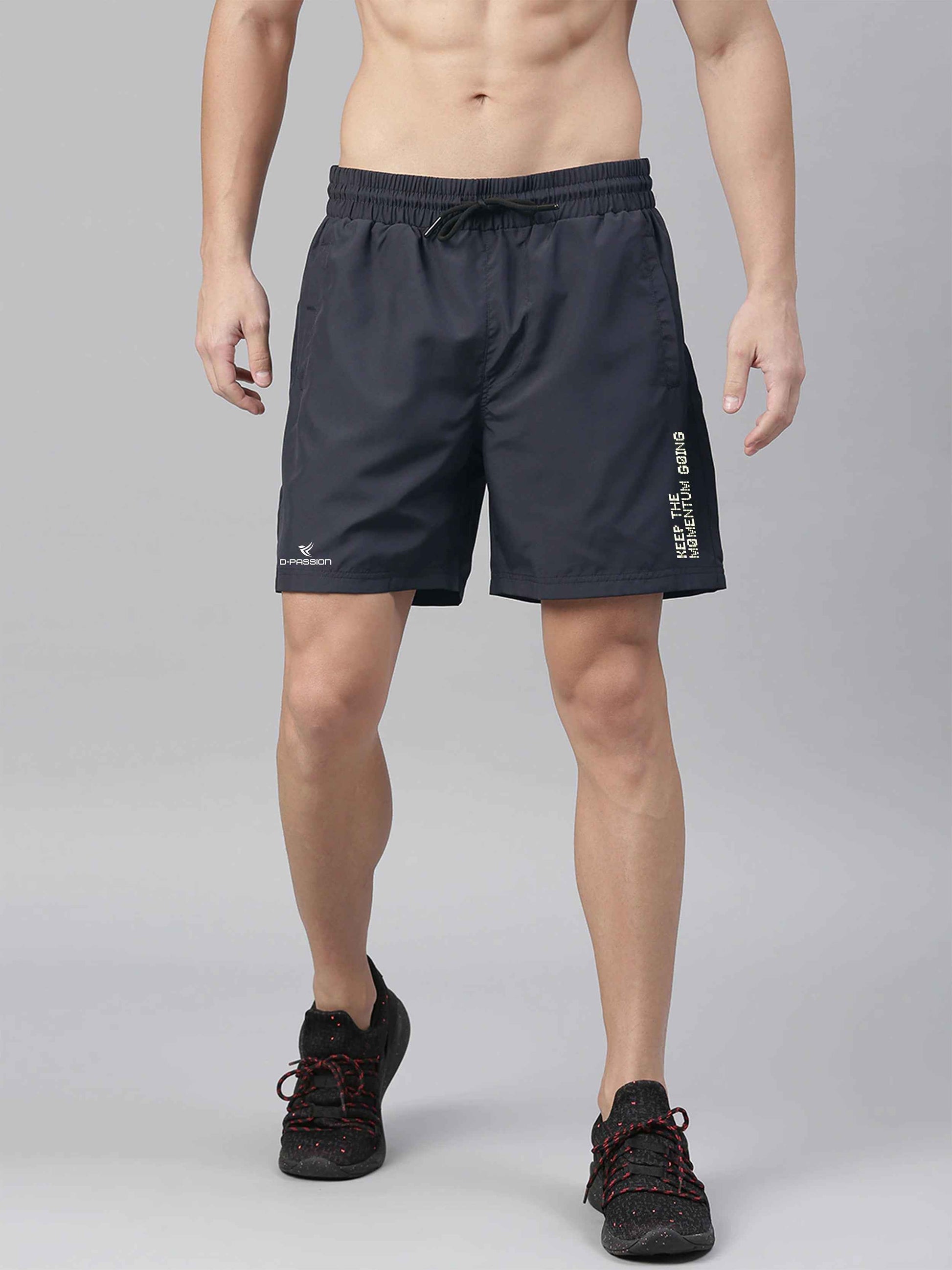 Dpassion Men Performance Training Shorts Navy Lightweight Gym Wear