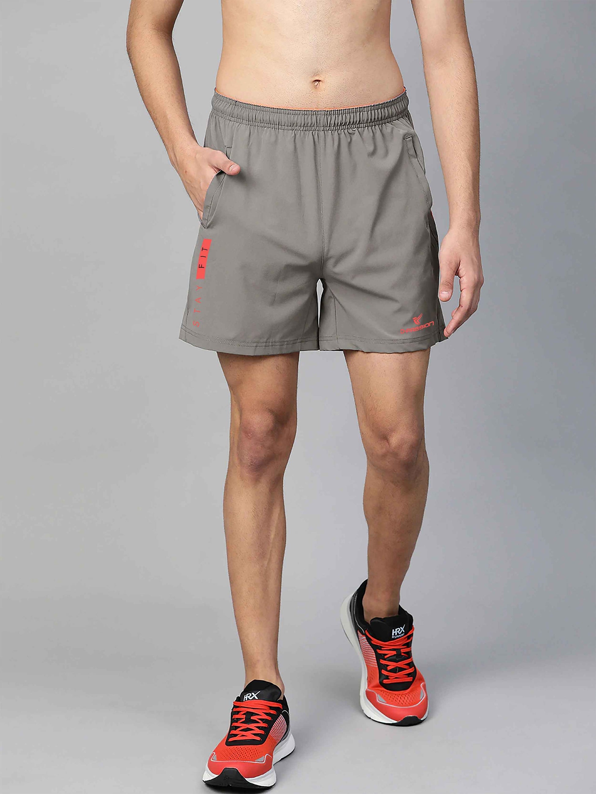 Dpassion Stay Fit Performance Training Shorts – Grey Activewear