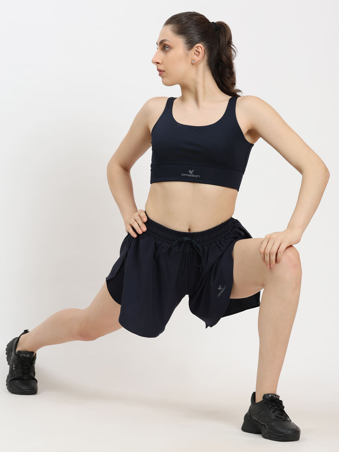 Dpassion Women Elevate Sports Bra & Training Shorts Activewear Set
