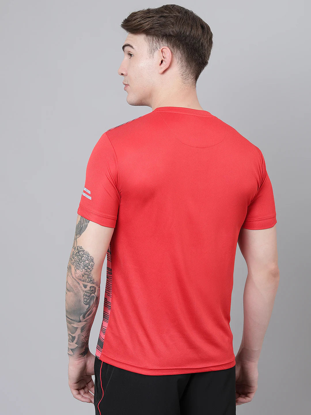 180 GSM Micro PP Men's Training T-Shirt Sublimation Print Multi Color