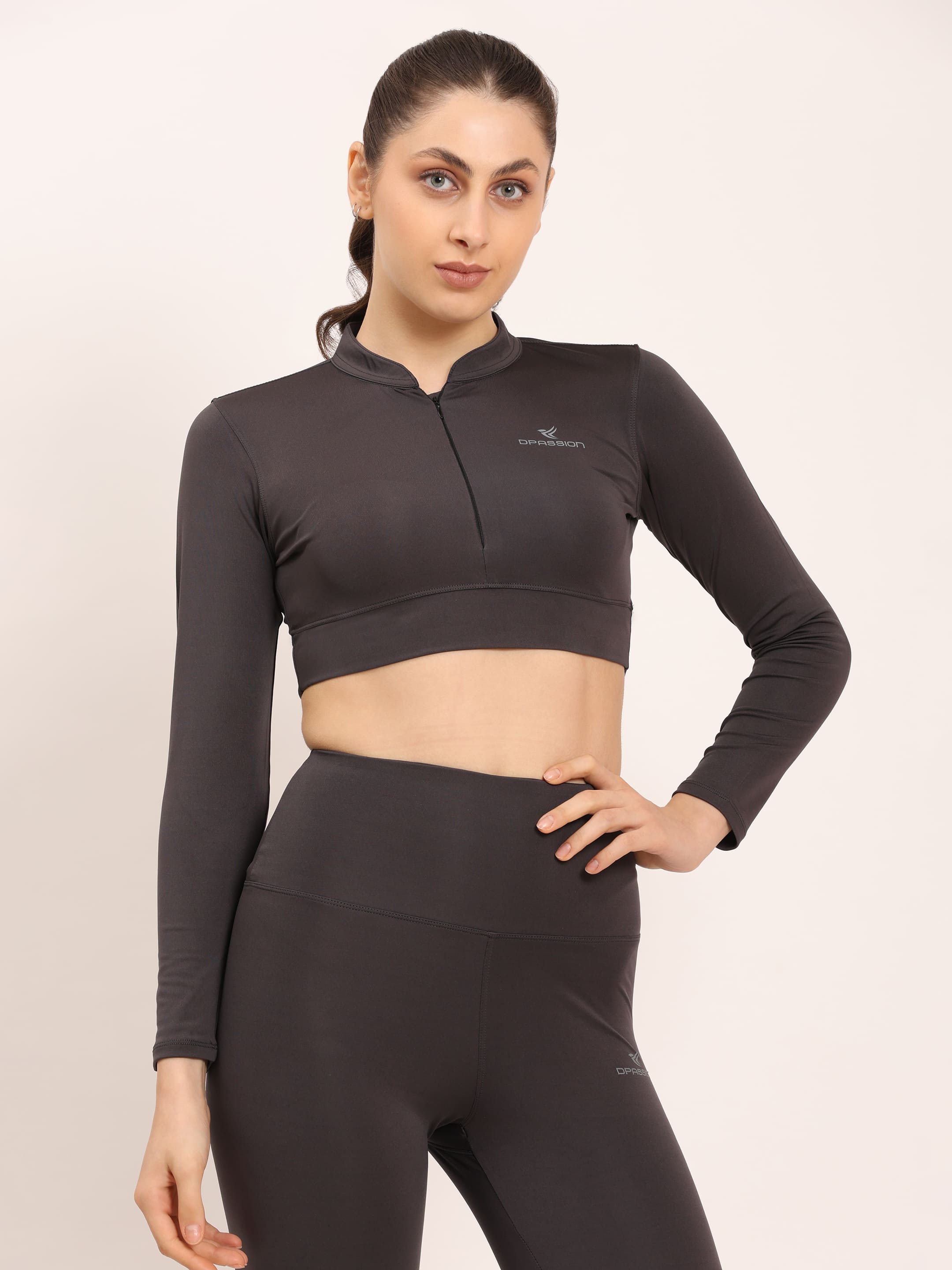 Dpassion SculptFlex Performance Co-Ord Set – Charcoal Activewear - Dpassion