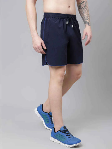 Dpassion Velocity Edge Training Shorts Navy Blue Performance Fit