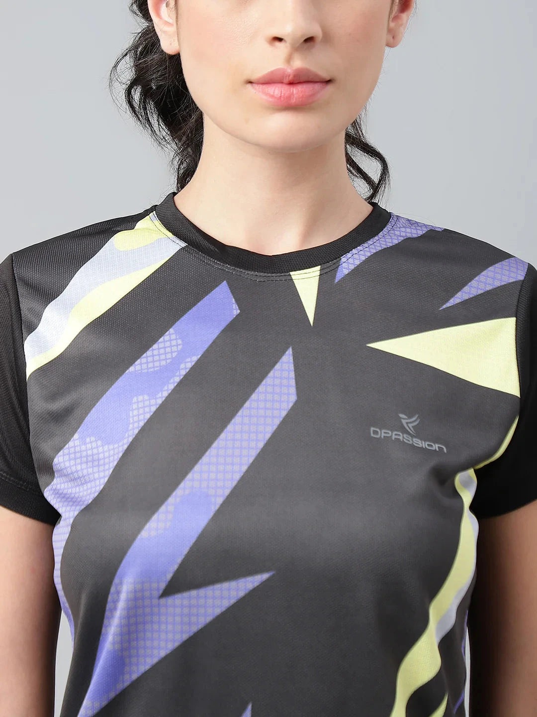Dpassion Women Sonic Strike Graphic Performance T-Shirt