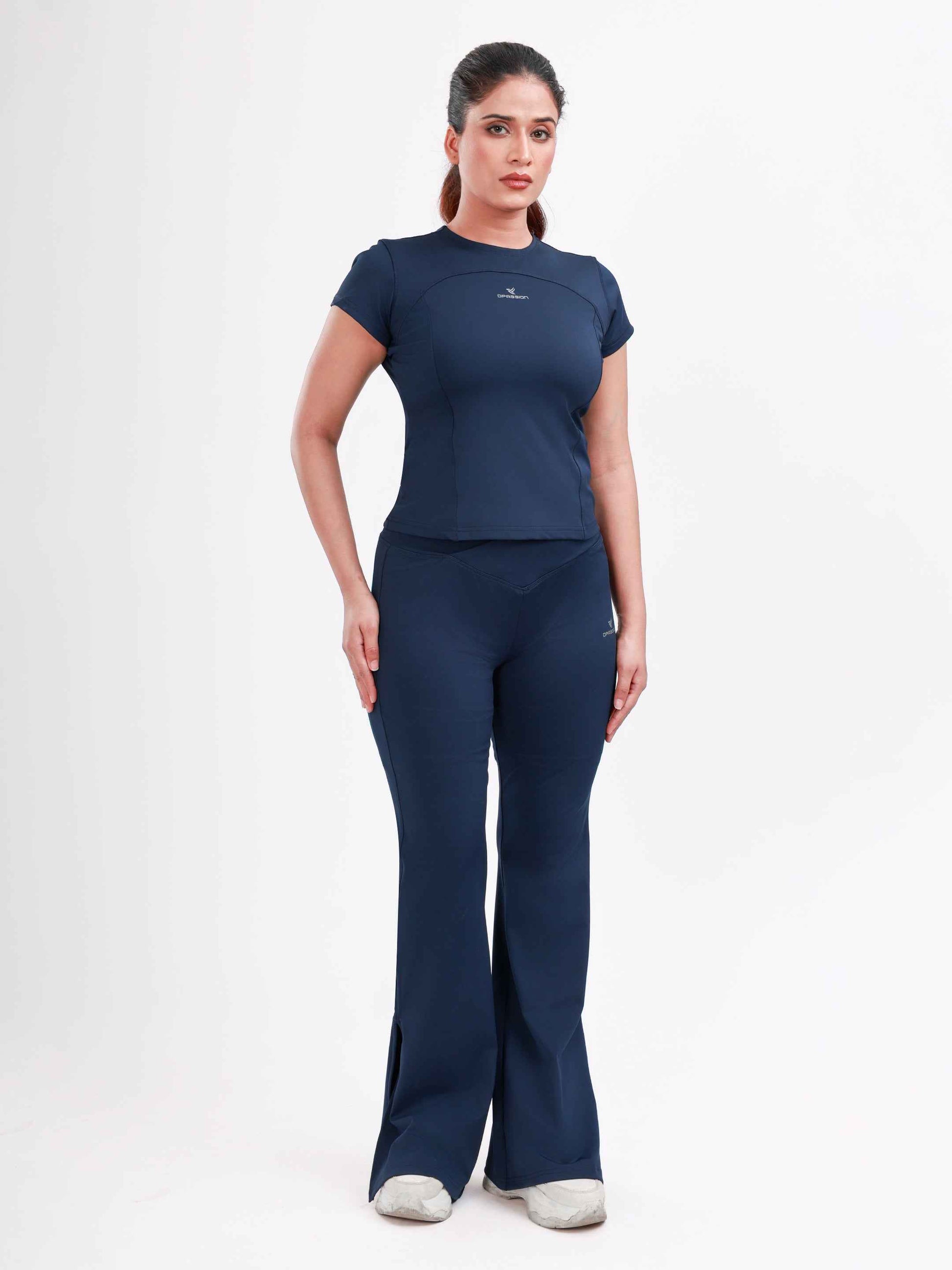 Dpassion SculptFit Core Performance Tee Womens Navy Activewear
