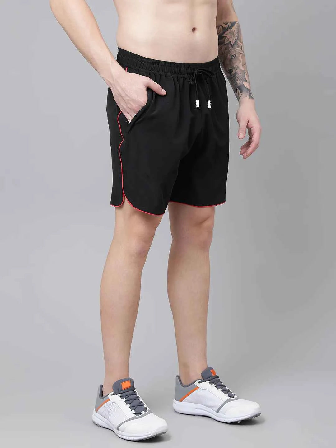 Dpassion Edge Flow Training Shorts Black Red Activewear