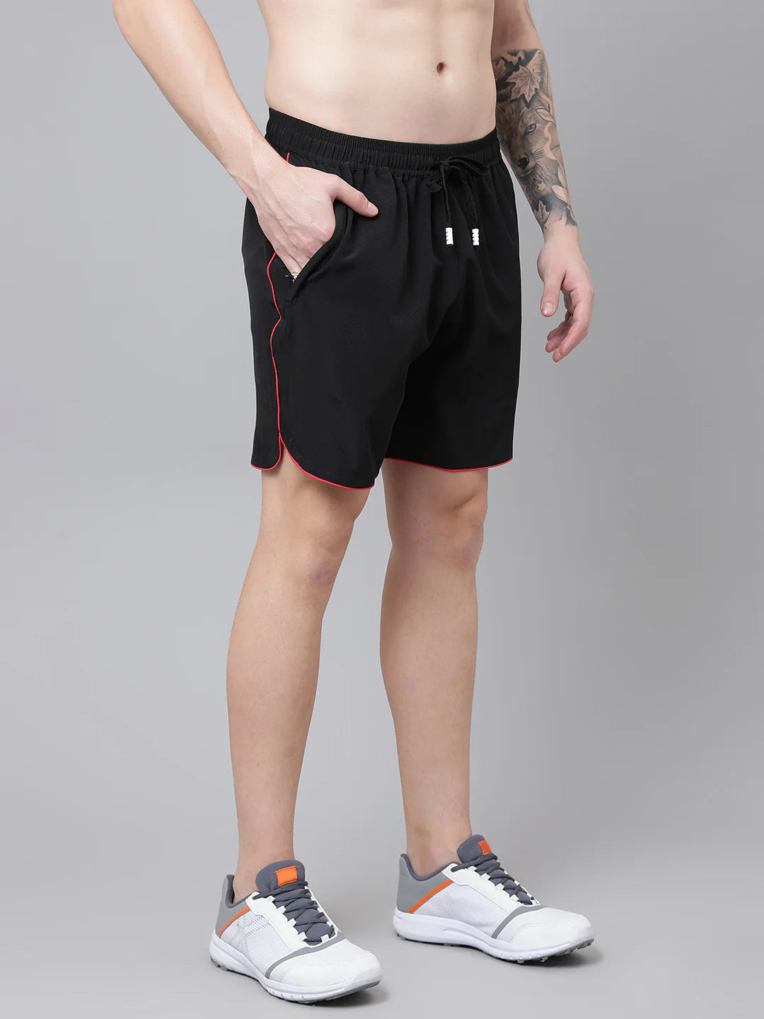 Dpassion Edge Flow Training Shorts Black Red Activewear