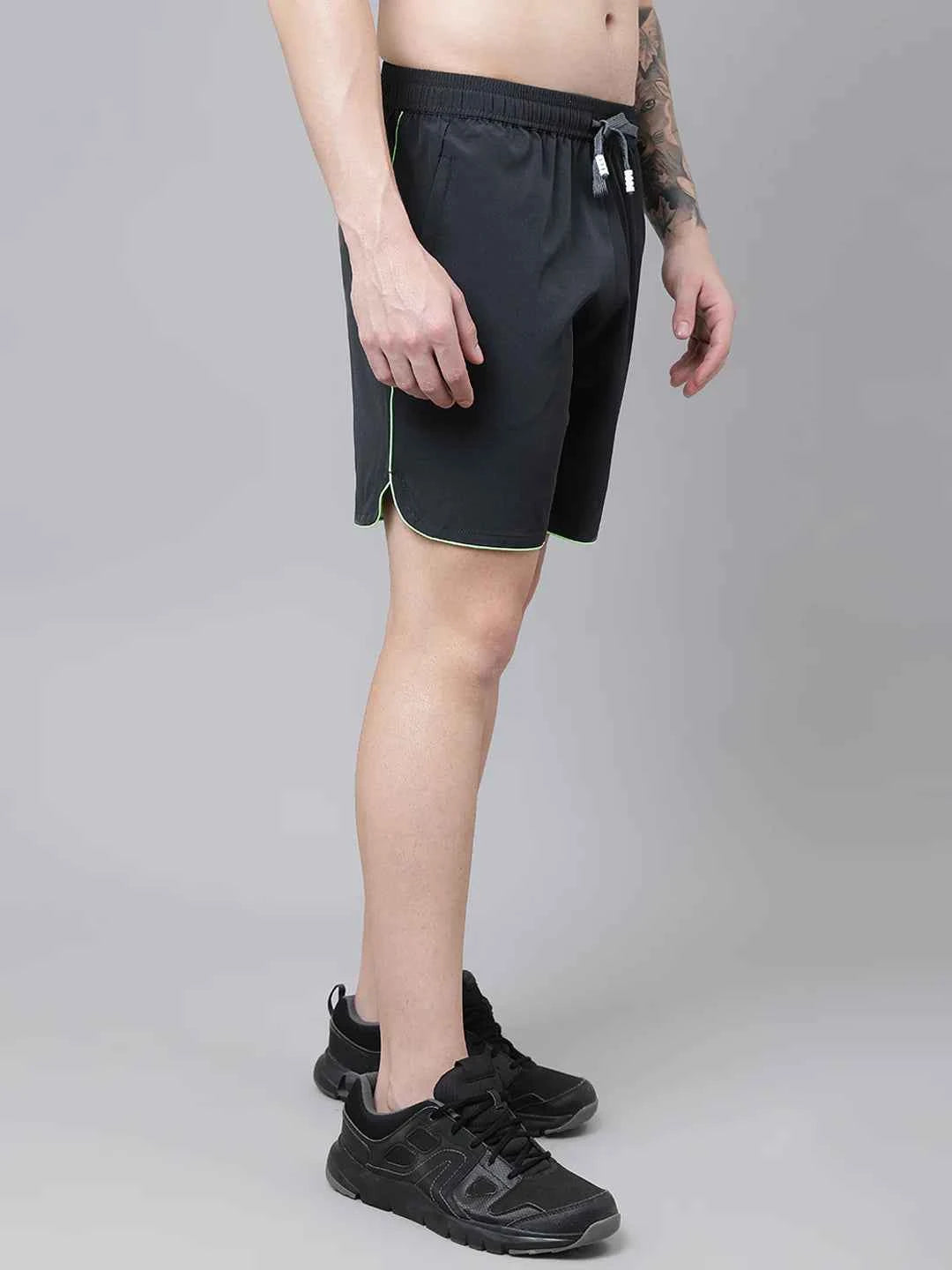 Dpassion Pulse Edge Training Shorts Black Neon Activewear