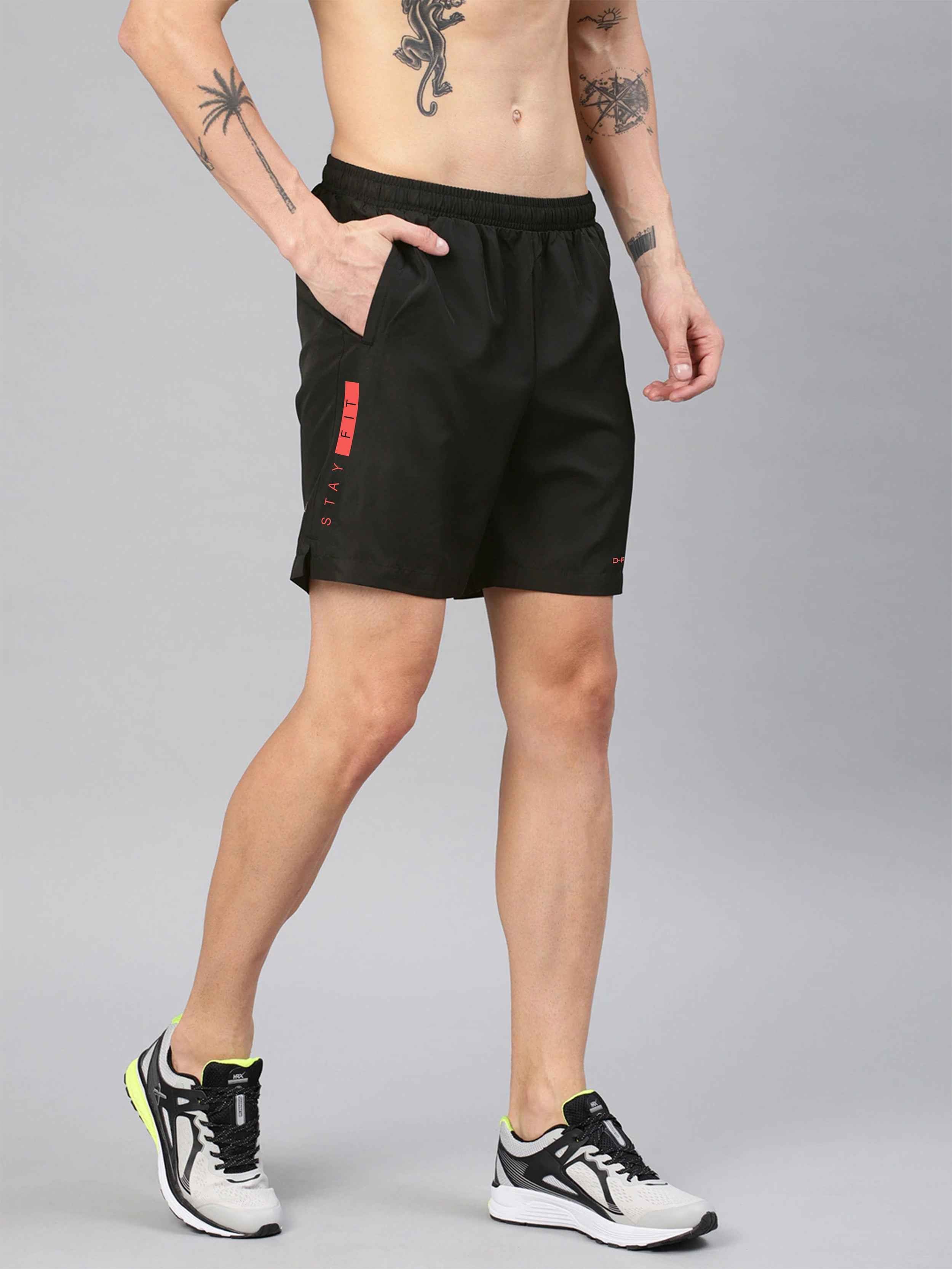 Dpassion Stay Fit Performance Training Shorts – Black Activewear