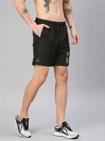 Dpassion Men Performance Training Shorts Black Lightweight Gym Wear