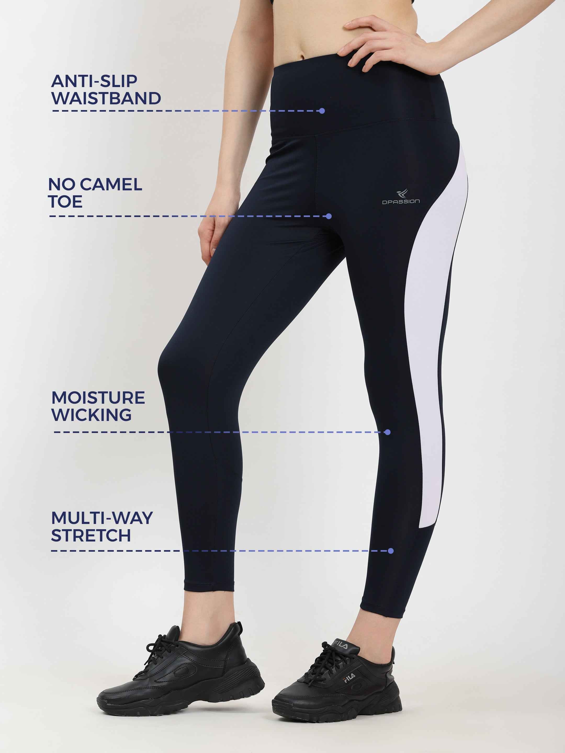 Dpassion SculptFit High-Waist Contrast Panel Leggings